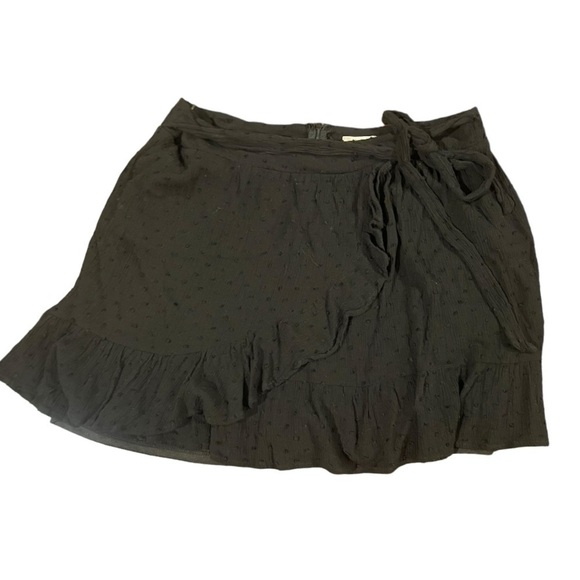 Altar’d State “Sadie” Black Mini Skirt with Belt Size Large (L) - Picture 1 of 9
